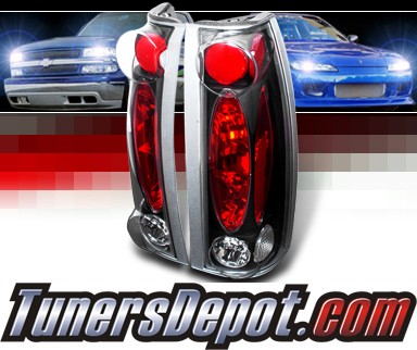 SPEC-D® Altezza Tail Lights (Black) - 88-98 Chevy Pickup Truck 