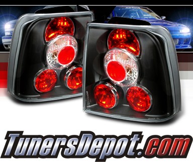 SPEC-D® Altezza Tail Lights (Black) - 97-00 VW Volkswagen Passat 4dr 