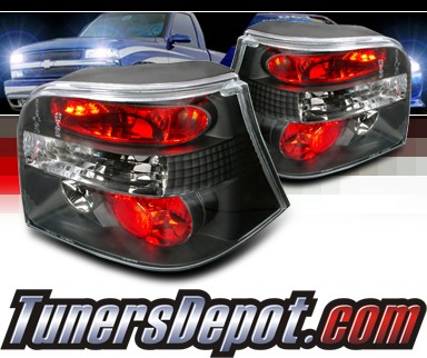 SPEC-D® Altezza Tail Lights (Black) - 99-04 VW Volkswagen Golf MK IV 