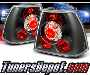 SPEC-D® Altezza Tail Lights (Black) - 99-04 VW Volkswagen Jetta MK IV 