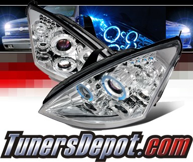 SPEC-D® Halo LED Projector Headlights - 00-04 Ford Focus