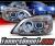 SPEC-D® Halo LED Projector Headlights - 01-03 Honda Civic