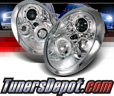 SPEC-D® Halo LED Projector Headlights - 02-06 Mini Cooper