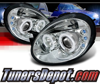 SPEC-D® Halo LED Projector Headlights - 03-05 Dodge Neon (incl. SRT-4)