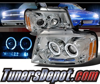SPEC-D® Halo LED Projector Headlights - 04-08 Ford F-150 F150