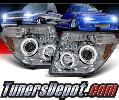 SPEC-D® Halo LED Projector Headlights - 05-08 Nissan Frontier