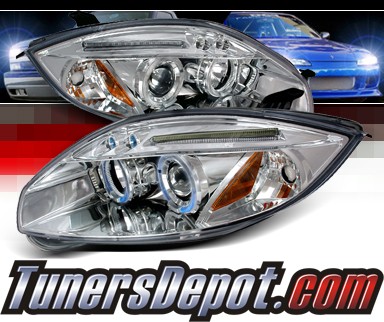 SPEC-D® Halo LED Projector Headlights - 06-10 Mitsubishi Eclipse
