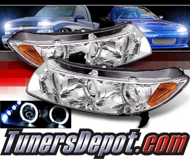 SPEC-D® Halo LED Projector Headlights - 06-11 Honda Civic 2dr
