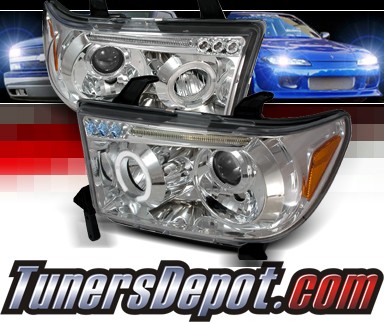SPEC-D® Halo LED Projector Headlights - 08-13 Toyota Sequoia
