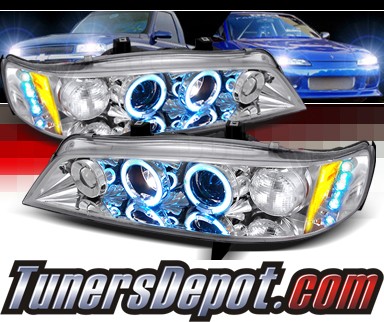 SPEC-D® Halo LED Projector Headlights - 94-97 Honda Accord