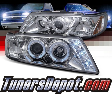 SPEC-D® Halo LED Projector Headlights - 95-99 Nissan Sentra