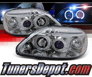 SPEC-D® Halo LED Projector Headlights - 96-98 Honda Civic