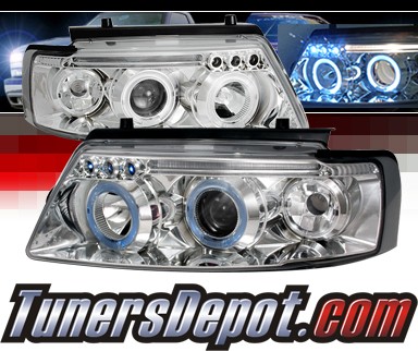 SPEC-D® Halo LED Projector Headlights - 97-00 VW Volkswagen Passat