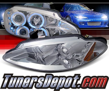 SPEC-D® Halo LED Projector Headlights - 98-04 Dodge Intrepid