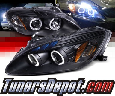 SPEC-D® Halo LED Projector Headlights (Black) - 00-03 Honda S2000