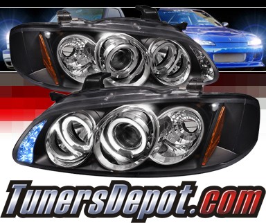 SPEC-D® Halo LED Projector Headlights (Black) - 00-03 Nissan Sentra