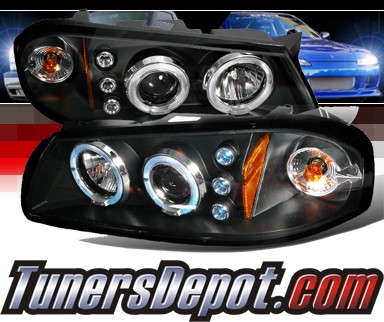 SPEC-D® Halo LED Projector Headlights (Black) - 00-05 Chevy Impala