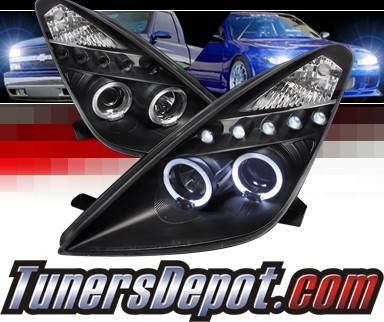 SPEC-D® Halo LED Projector Headlights (Black) - 00-05 Toyota Celica