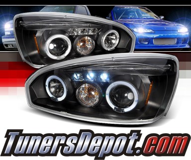 SPEC-D® Halo LED Projector Headlights (Black) - 04-08 Chevy Malibu