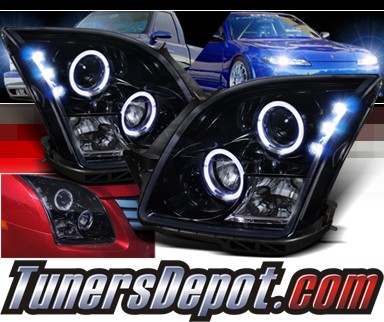 SPEC-D® Halo LED Projector Headlights (Black) - 06-09 Ford Fusion