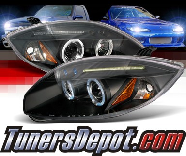 SPEC-D® Halo LED Projector Headlights (Black) - 06-10 Mitsubishi Eclipse