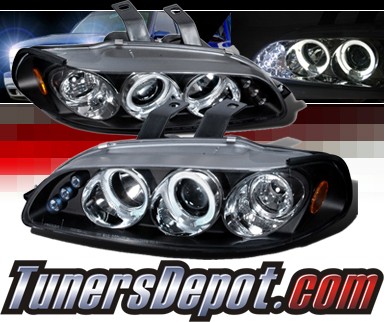 SPEC-D® Halo LED Projector Headlights (Black) - 92-95 Honda Civic All (incl. EG Hatch)