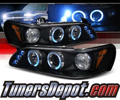 SPEC-D® Halo LED Projector Headlights (Black) - 93-97 Toyota Corolla
