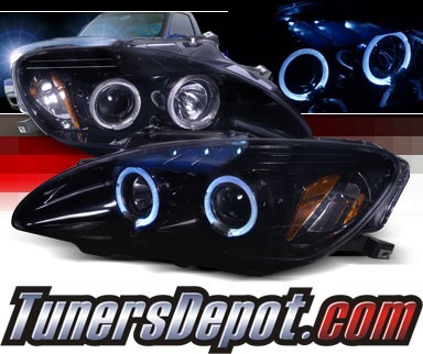 SPEC-D® Halo LED Projector Headlights (Glossy Black) - 00-03 Honda S2000