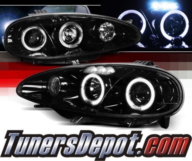 SPEC-D® Halo LED Projector Headlights (Glossy Black) - 01-05 Mazda MX-5 MX5