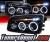 SPEC-D® Halo LED Projector Headlights (Glossy Black) - 05-10 Dodge Charger