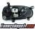 SPEC-D® Halo LED Projector Headlights (Glossy Black) - 93-98 VW Volkswagen Golf