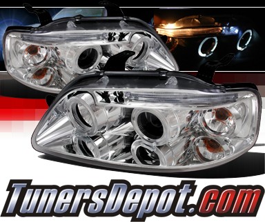 SPEC-D® Halo Projector Headlights - 04-06 Chevy Aveo 4dr Sedan