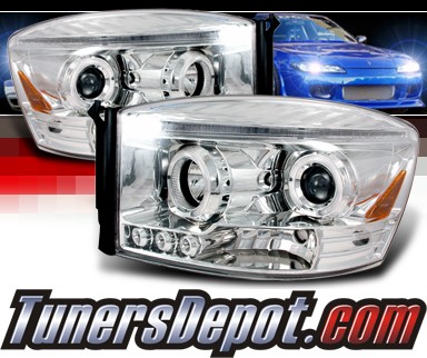 SPEC-D® Halo Projector Headlights - 06-08 Dodge Ram Pickup