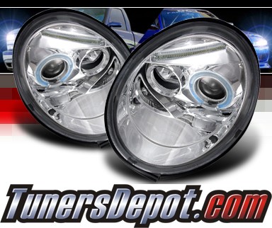 SPEC-D® Halo Projector Headlights - 98-05 VW Beetle Volkswagen