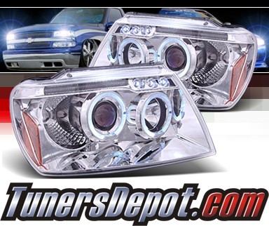 SPEC-D® Halo Projector Headlights - 99-04 Jeep Grand Cherokee