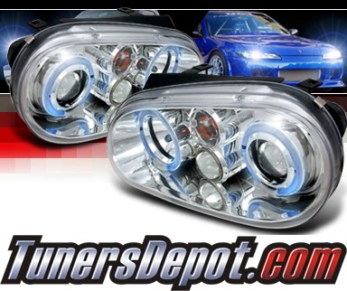 SPEC-D® Halo Projector Headlights - 99-05 VW Golf MK-IV Volkswagen