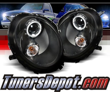 SPEC-D® Halo Projector Headlights (Black) - 07-12 Mini Cooper 2dr (Incl. Convertible)