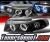 SPEC-D® Halo Projector Headlights (Black) - 96-99 Audi A4 with 2 piece headlight