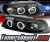 SPEC-D® Halo Projector Headlights (Black) - 99-01 Audi A4 with 1 Piece Headlight