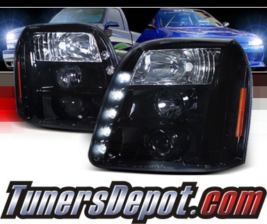 SPEC-D® LED Projector Headlights (Glossy Black) - 07-10 GMC Yukon
