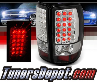 SPEC-D® LED Tail Lights (Black) - 00-06 Chevy Suburban (w/o Barn Doors)