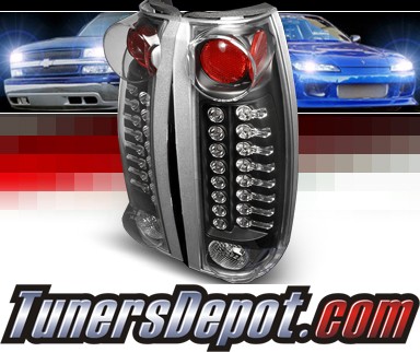 SPEC-D® LED Tail Lights (Black) - 88-98 Chevy Pickup Full Size