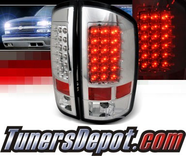 SPEC-D® LED Tail Lights (Chrome) - 02-06 Dodge Ram Pickup