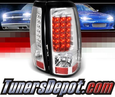 SPEC-D® LED Tail Lights (Chrome) - 03-06 Chevy Silverado