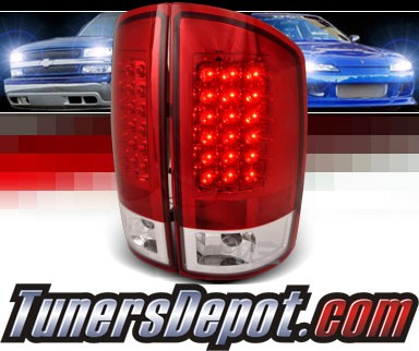 SPEC-D® LED Tail Lights (Red) - 02-06 Dodge Ram Pickup