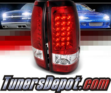 SPEC-D® LED Tail Lights (Red) - 03-06 Chevy Silverado