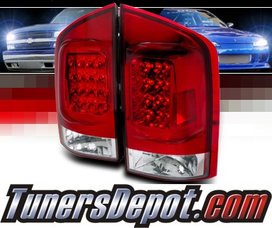 SPEC-D® LED Tail Lights (Red) - 04-07 Nissan Armada