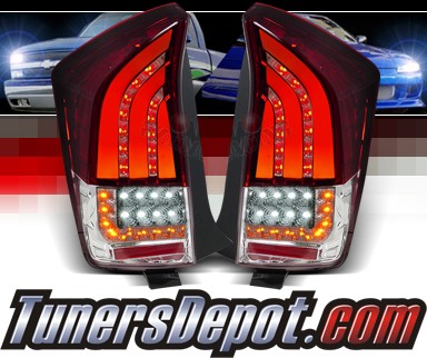 SPEC-D® LED Tail Lights (Red) - 10-11 Toyota Prius (Version 2)