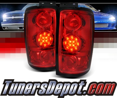 SPEC-D® LED Tail Lights (Red) - 97-02 Ford Expedition