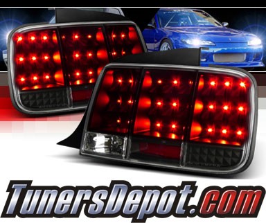 SPEC-D® Sequential LED Tail Lights (Black) - 05-09 Ford Mustang